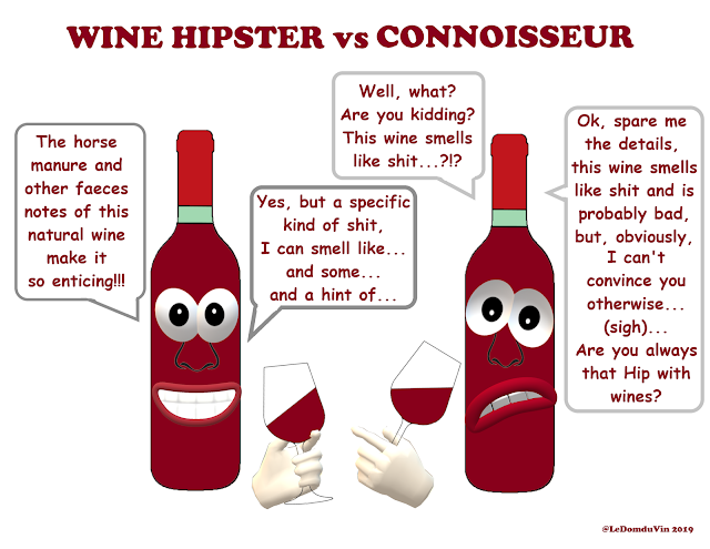 Wine Hipster vs Connoisseur by ©LeDomduVin 2019