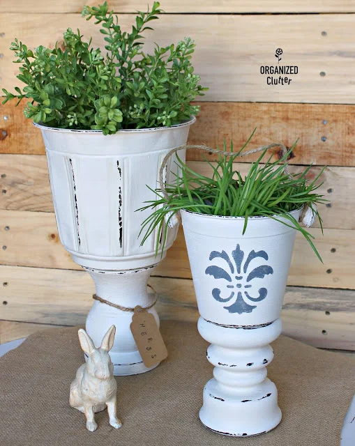 Thrifted DIY Urn Planters