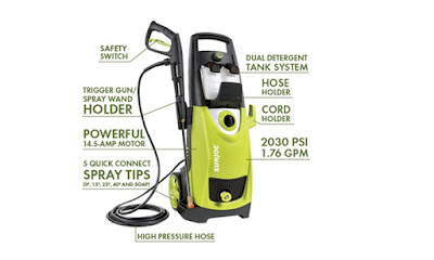 Sun Joe SPX3000 Pressure 2030 PSI Electric Pressure Washer 