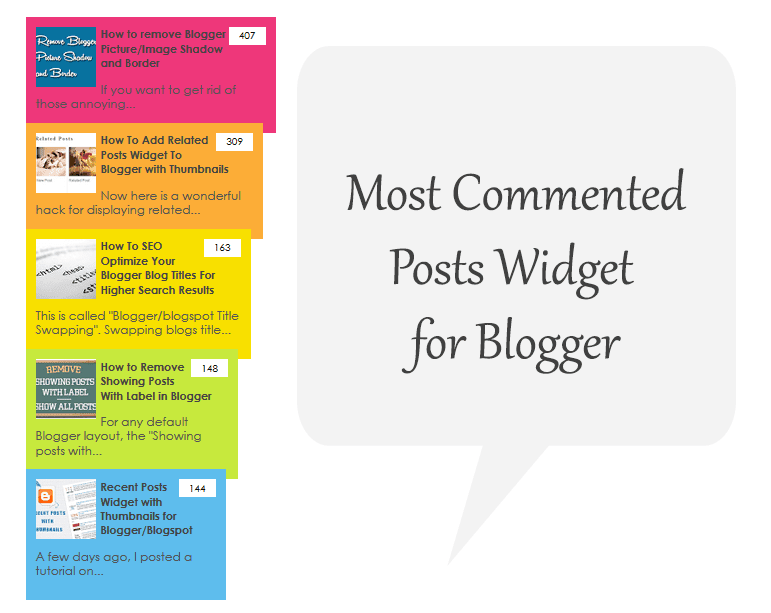 Nhận tiện ích bài đăng được nhận xét nhiều nhất cho Blogger tiện ích con bài đăng được bình luận nhiều nhất