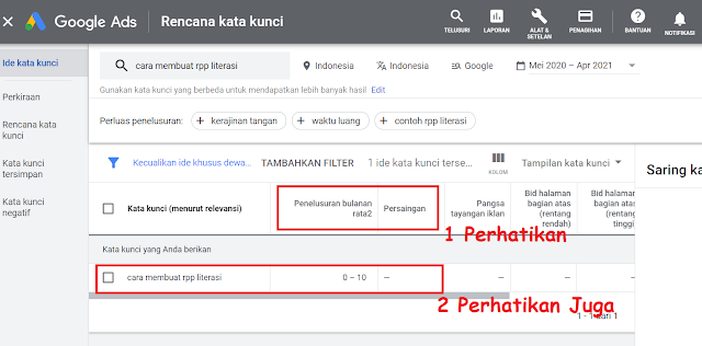 Google Keyword Planner