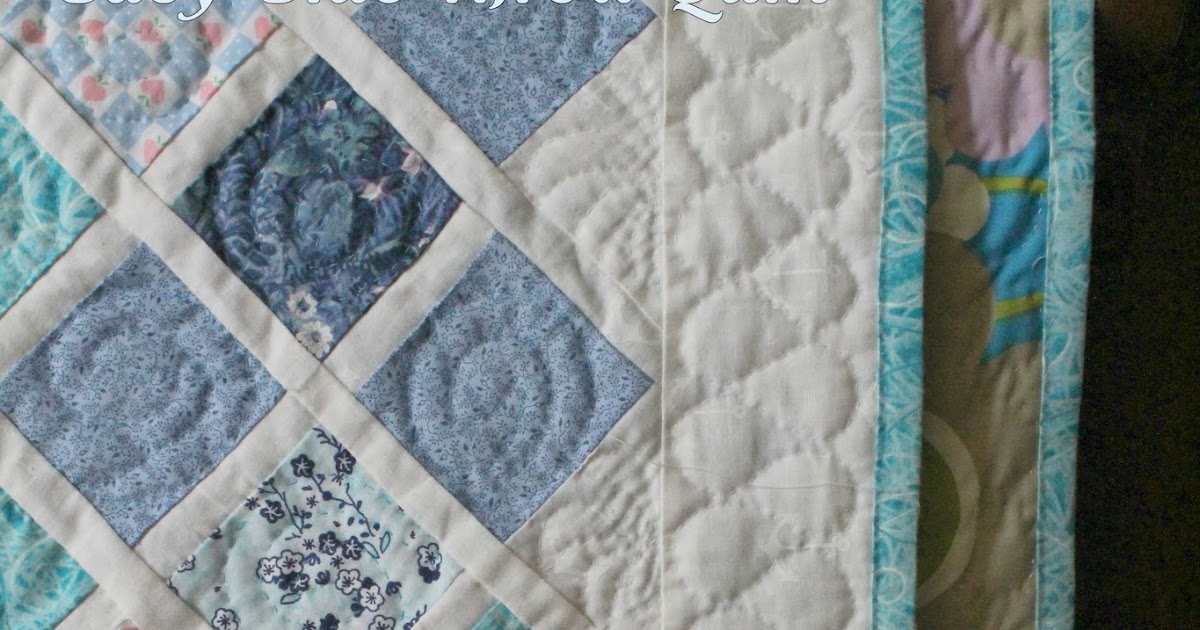 Joyous Pursuit Baby Blue Throw Quilt