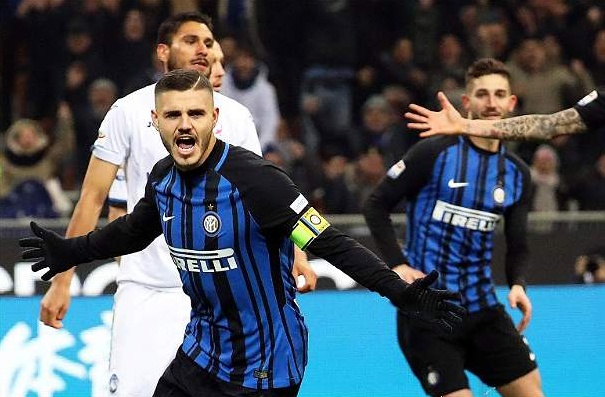 Doppietta di Icardi all'Atalanta e l'Inter resta al passo del Napoli | Calcio Serie A