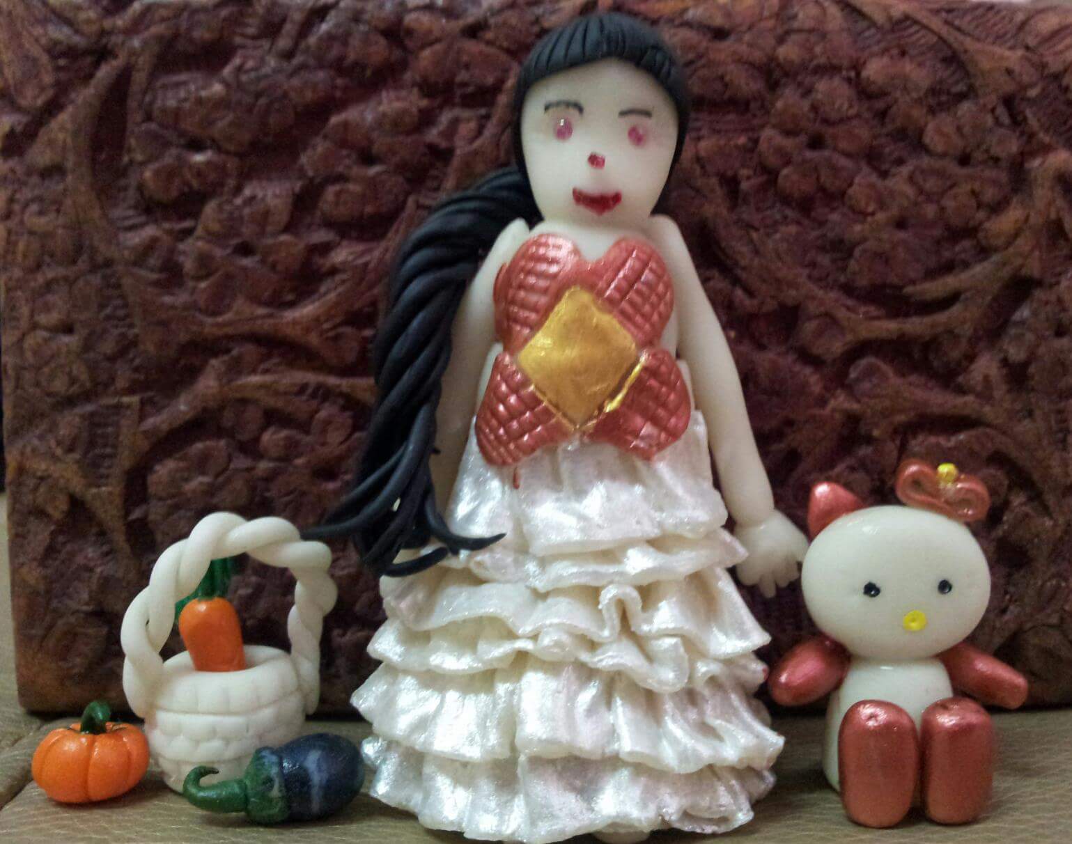 crafts and crafts only Clay doll miniatures/Air dry clay dolls