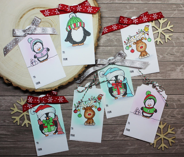 Holiday Tags by Allison Cope featuring the Gerda Steiner Design "Digital Stamp Bundles"