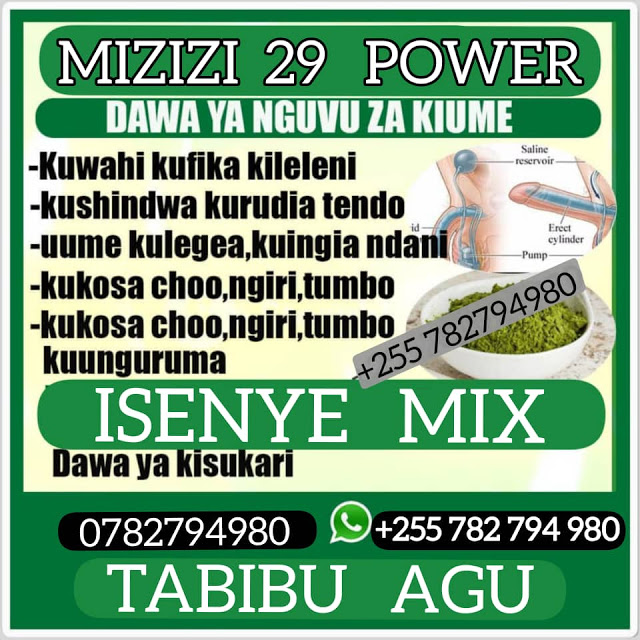 Mizizi 29 Power Ni Dawa Bora Na Imala Ya Kutibu Tatizo La Kuishiwa 