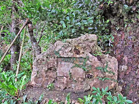 stone marker, sacred tree