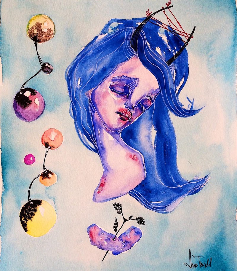 Lovely work of Surrealist​ Artist Anna Tsvell from Los Angeles.