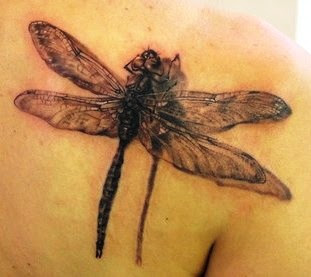 3D Tattoo on Upper Back