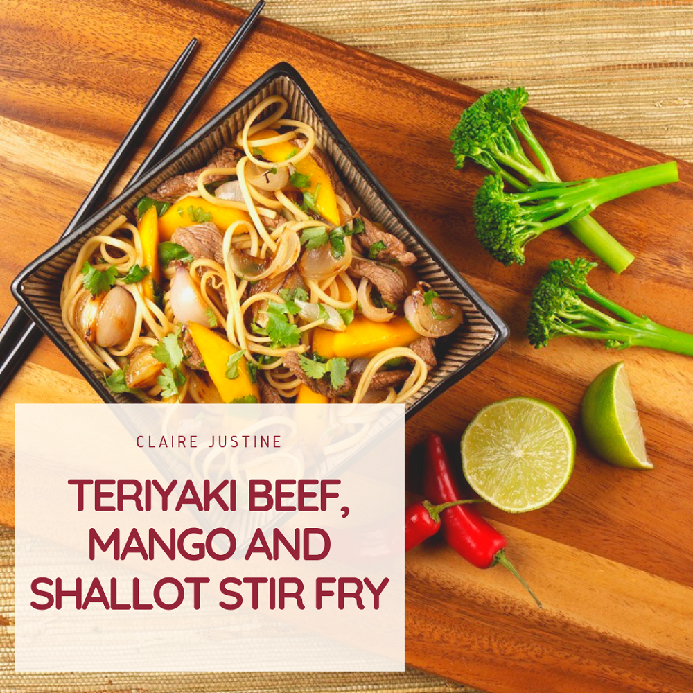 Teriyaki Beef, Mango And Shallot Stir Fry Claire's World