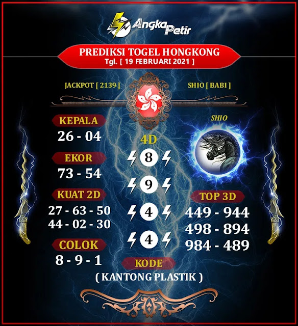 33 Prediksi bocoran hk 19 februari 2021