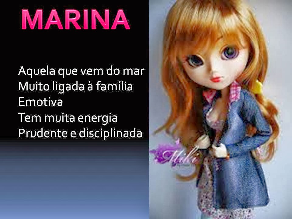 Retalhos de Quixadá Significado dos nomes...Marina