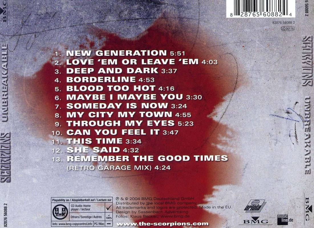 Скорпионс мэйби ай мэйби ю слушать. Scorpions Unbreakable 2004. Scorpions 2004 - Unbreakable CD. Scorpions Unbreakable 2004 обложка. Scorpions CD обложки.