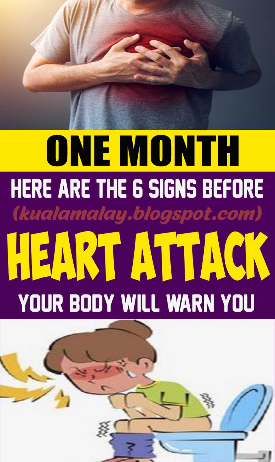 One Month Before a Heart Attack, Your Body Will Warn You, Important