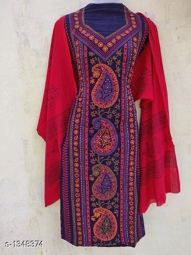 Cotton Dress material: ₹554/- Free COD, Whatsapp+919199626046