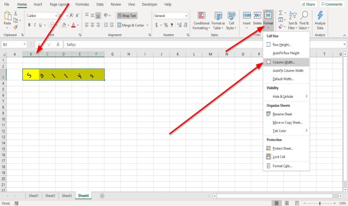 Come modificare l'altezza della riga e la larghezza della colonna in Microsoft Excel