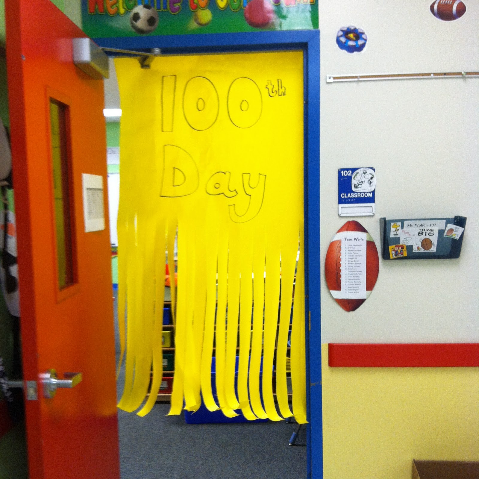 100th Day Of School Door Decorating Ideas