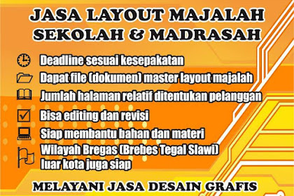 Jasa Desain Cover Buku dan Layout Majalah Sekolah