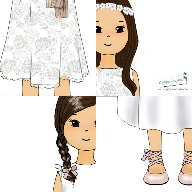 dibujos personalizados comunión