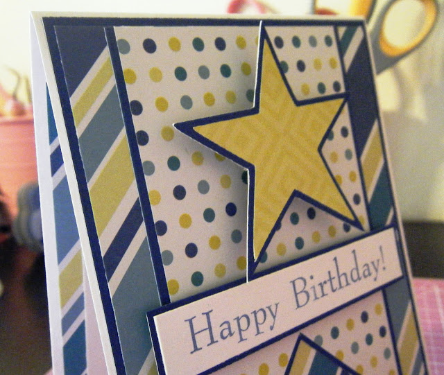 Pink and Paper: Star Birthday Card
