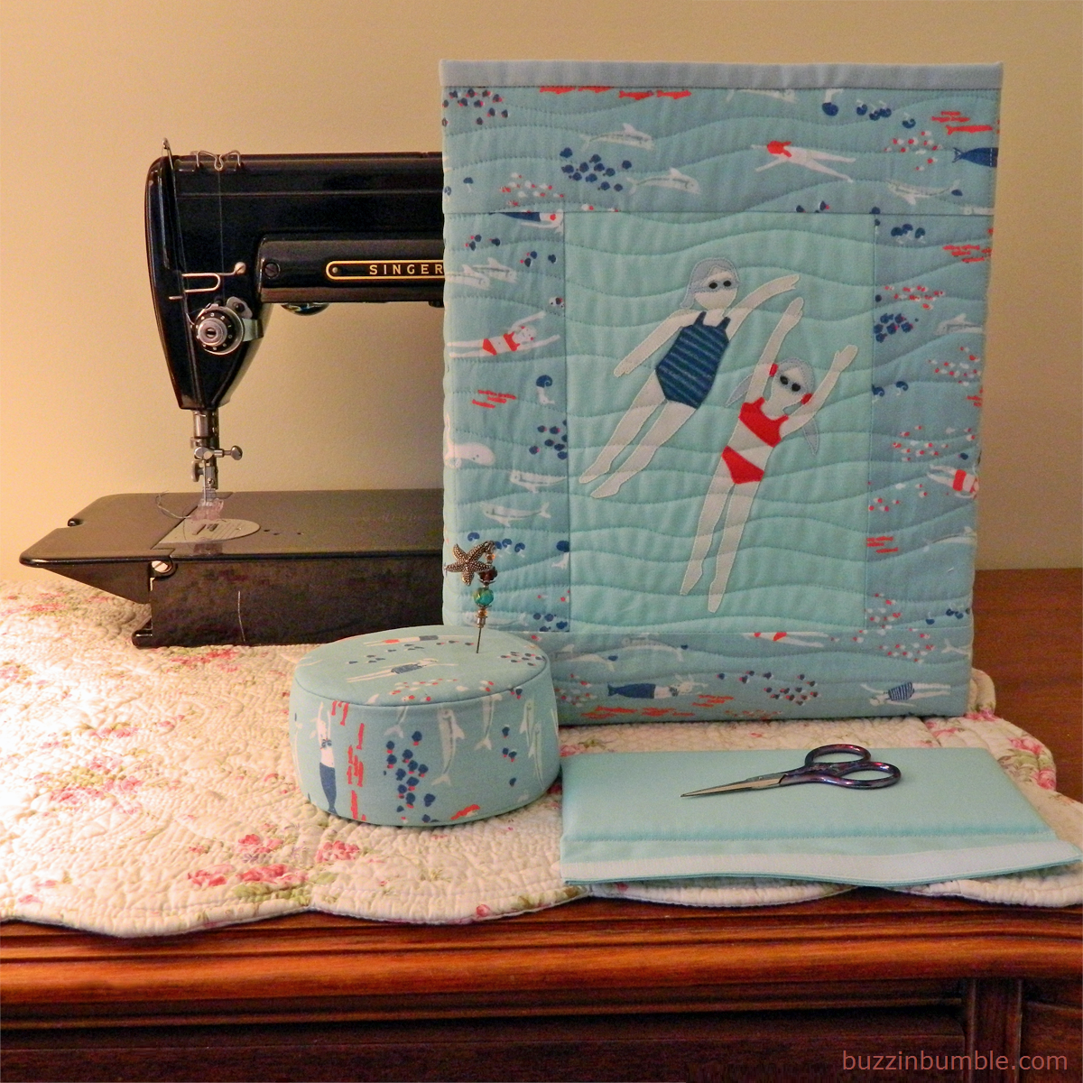 Sewing Machine Mat, Pin Cushion and Thread Catcher Sewing Kit - Sewing  Machines