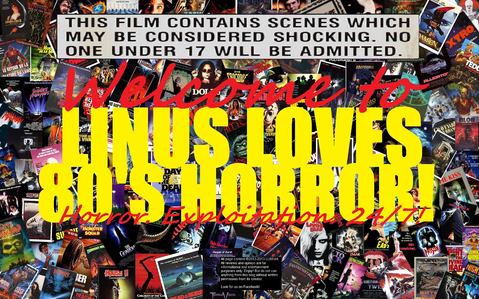 Linus Loves 80's Horror! - A Tribute Blog