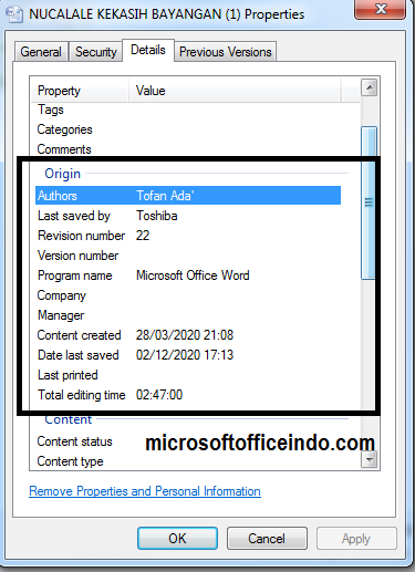 Cara Mengetahui File MS. Word Copy Paste atau Bukan