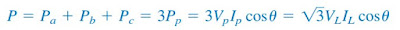 Power Formula for Balanced System Power Formula for Balanced System
