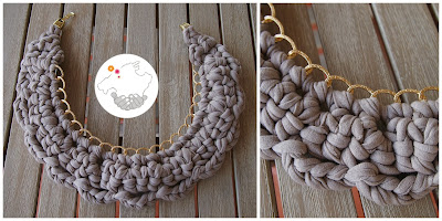 collar babero gris