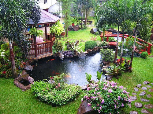 Gambar Taman Indah dan Asri Cocok Untuk Rumah Minimalis