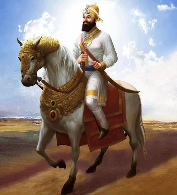 Guru Gobind Singh ji images with horse