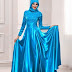 Model Baju Pesta Muslim Bahan Satin