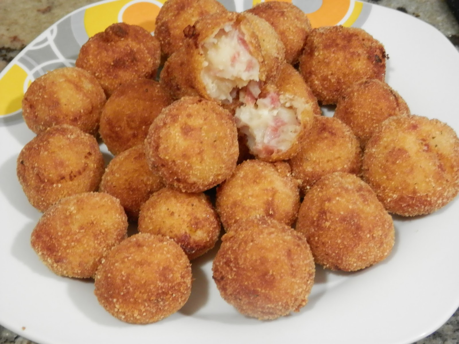 Croquetas de jamón sin lactosa en panificadora