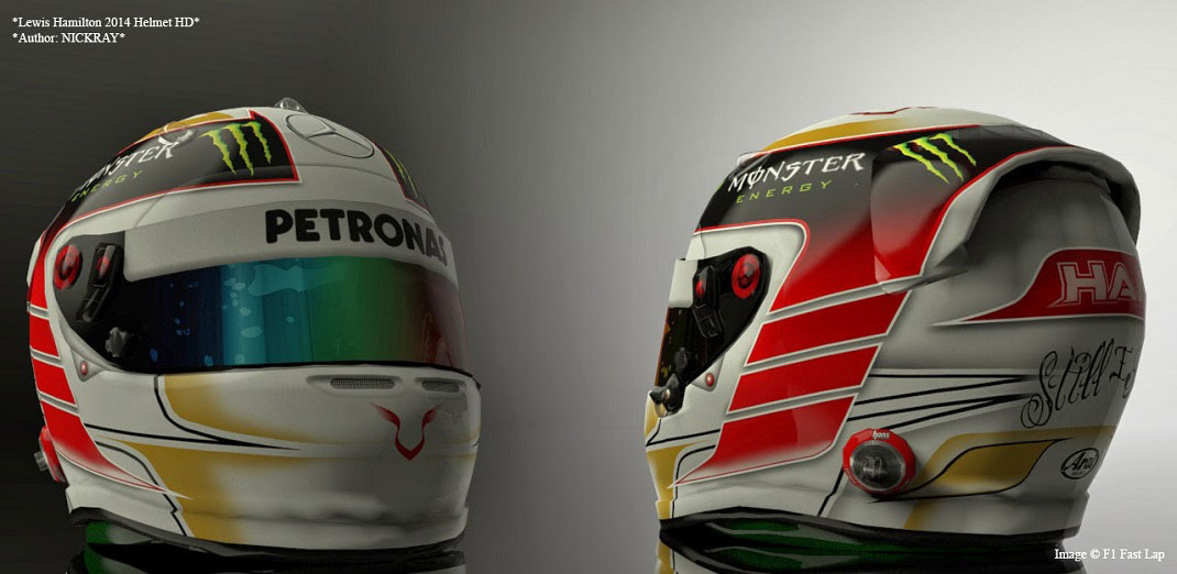 KIMI: Lewis Hamilton 2014 Helmet HD