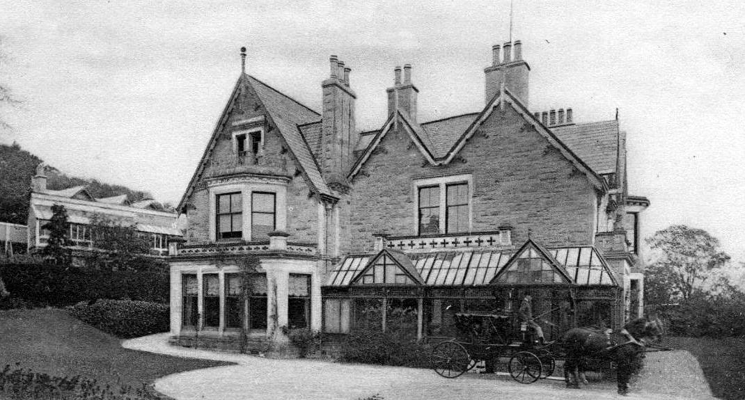 Tour Scotland Old Photograph Deanfield House Hawick Scotland