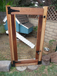 fence coop chicken wood along wire gate bottom put pieces arduino under digging stone firewood prevent