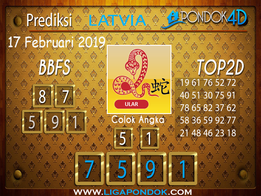Prediksi Togel LATVIA PONDOK4D 17 FEBRUARI 2019