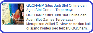 QQCHAMP Situs Judi Slot Online dan Agen Slot Games Terpercaya