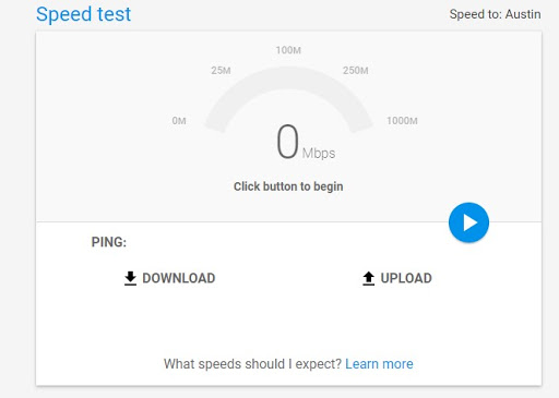 موقع Google Fiber Speed Test موقع Google Fiber Speed Test