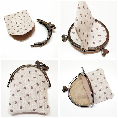 Monedero de tela con boquilla paso 5