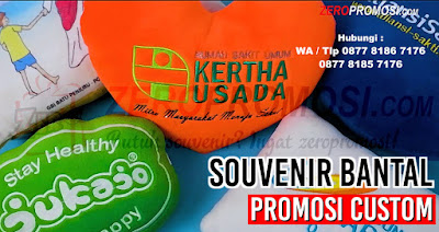 Souvenir Bantal Promosi Custom Berkualitas, Jual souvenir bantal, bantal leher, bantal mobil, bantal custom