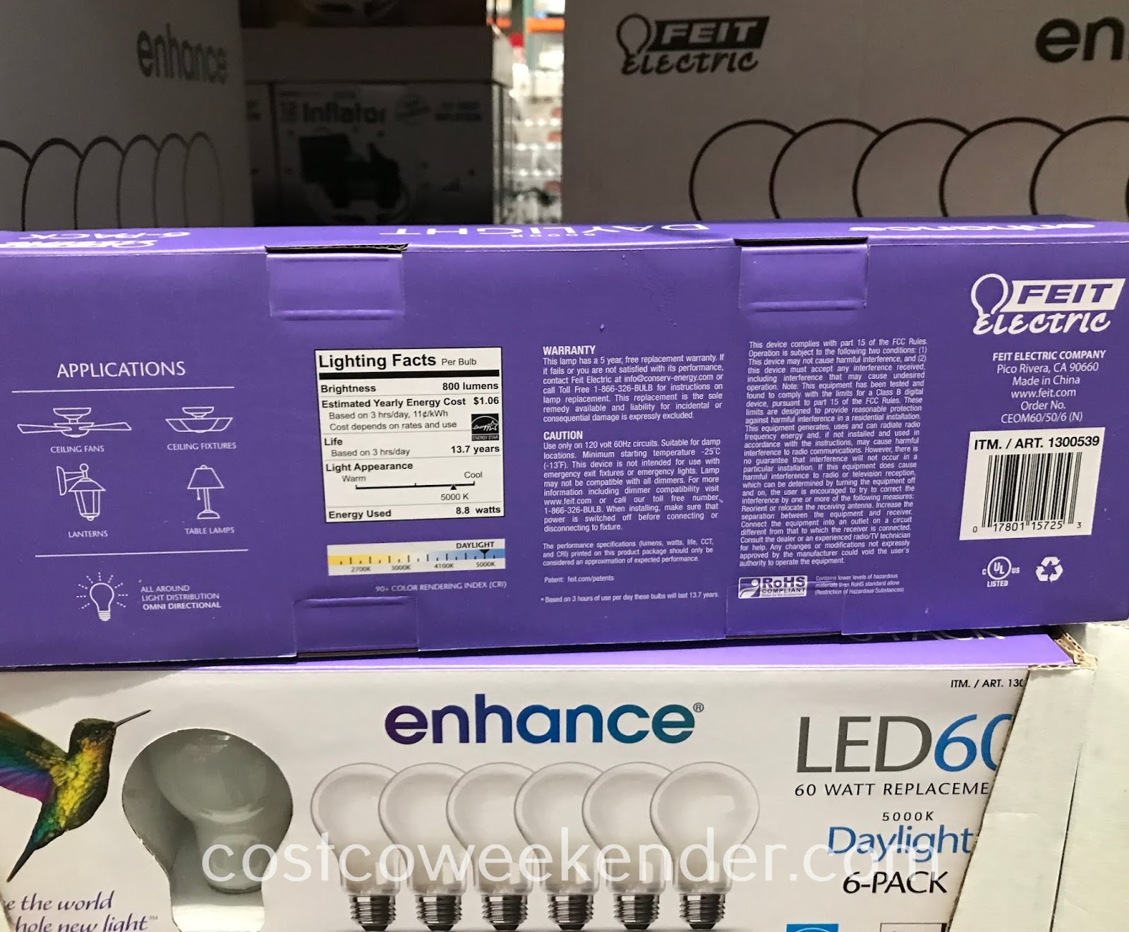 Feit LED 60W Replacement Bulbs (6 pack) Costco Weekender Feit LED 60W Replacement Bulbs (6 pack) Costco Weekender