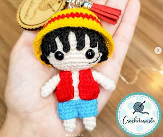 PATRON GRATIS LUFFY | ONE PIECE AMIGURUMI 46719