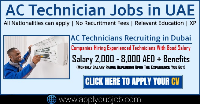 AC Technician Jobs in Dubai and UAE 2021