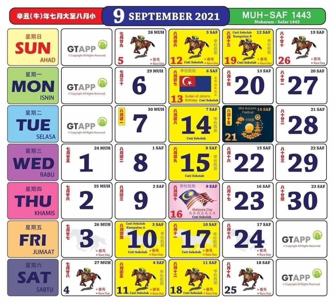 Kuda 2021 kalendar ogos Kalendar Kuda