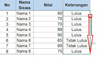 Arsiran Sel di Excel