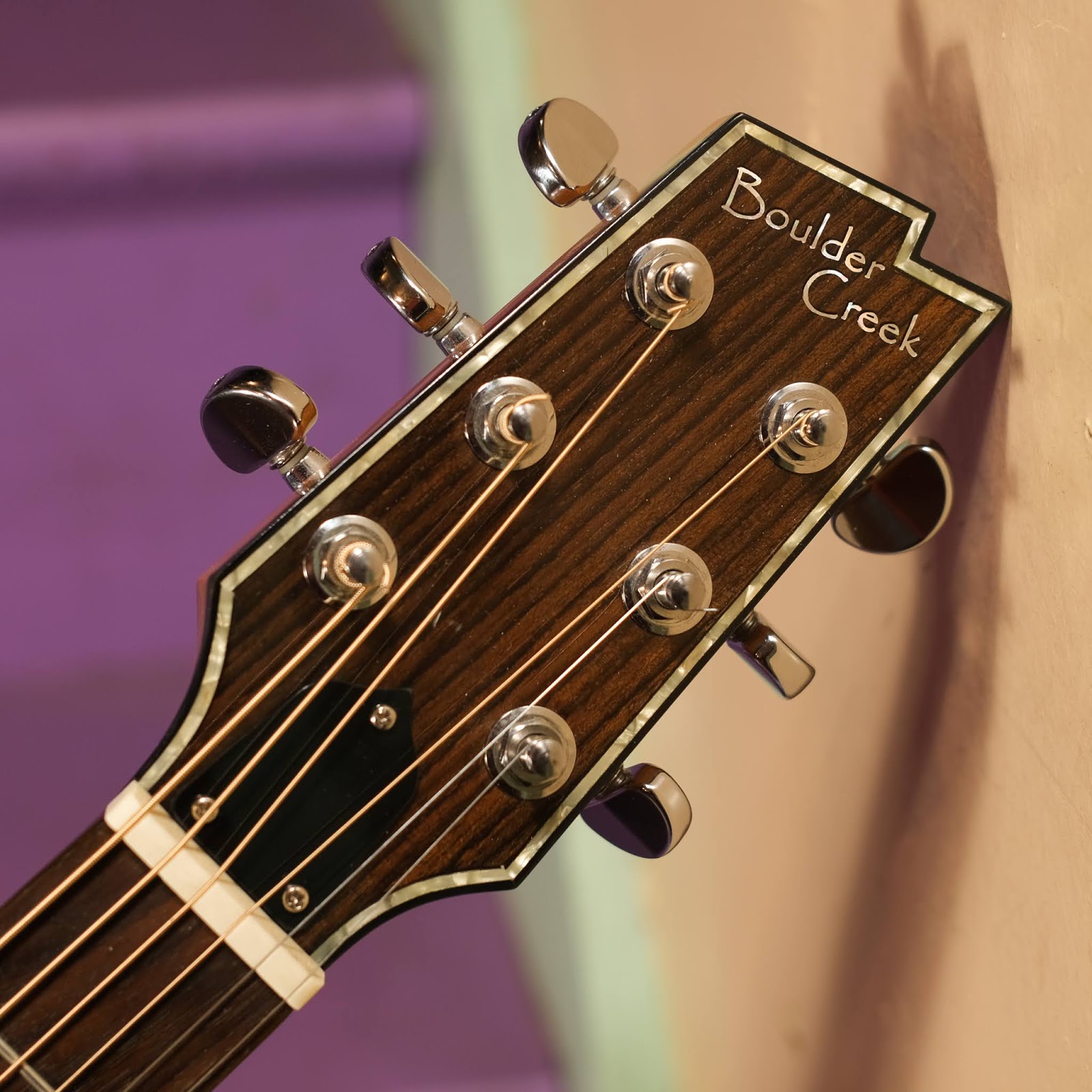 2011 Boulder Creek Solitaire ECR2V Acoustic/Electric Dreadnought Guitar