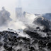"Κάρβουνο" έγιναν λάστιχα και παλέτες από τη φωτιά στου Ρέντη - ΦΩΤΟ