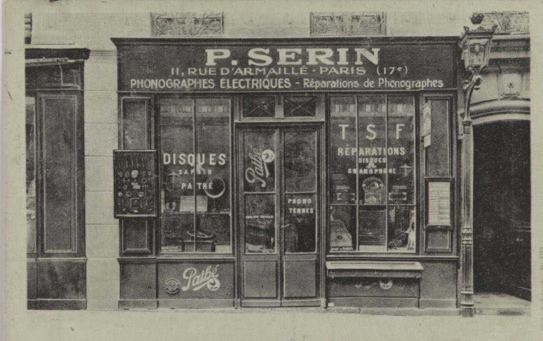 Commerces Immarcescibles P Serin Phonographes Electriques Paris Xvii