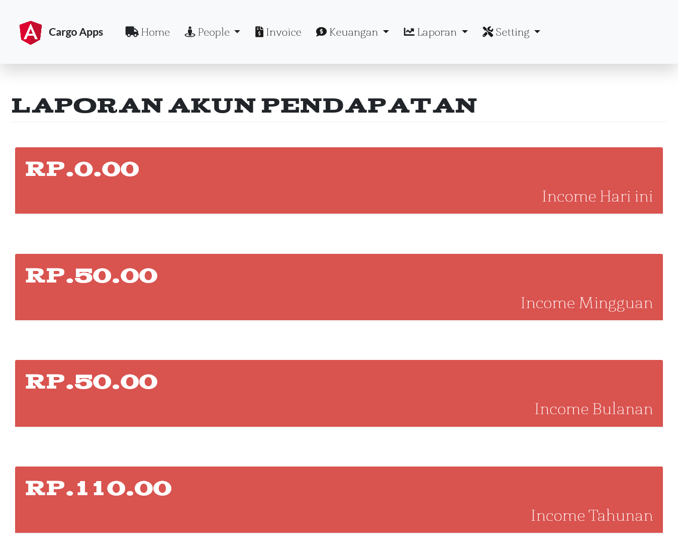 Aplikasi kargo ekspedisi pengiriman plus website kargo ekspedisi all in one